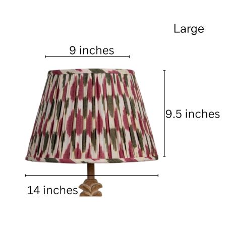 Pink Ikat Empire Lampshade
