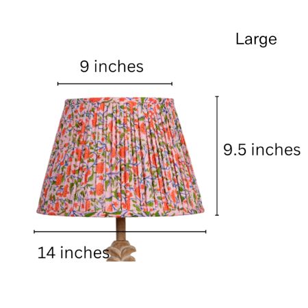 Multicolour Block Print Empire Lampshade