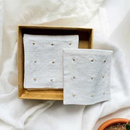 Anthophile Coaster Set of 2 – BEIGE