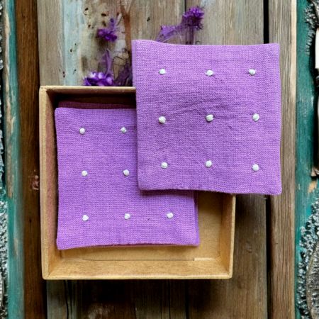 Anthophile Coaster Set of 2 – LAVENDER