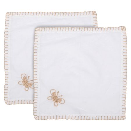 Anthophile Cocktail Napkin – Set of 2 – BEIGE