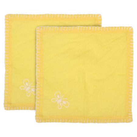 Anthophile Cocktail Napkin – Set of 2 – YELLOW