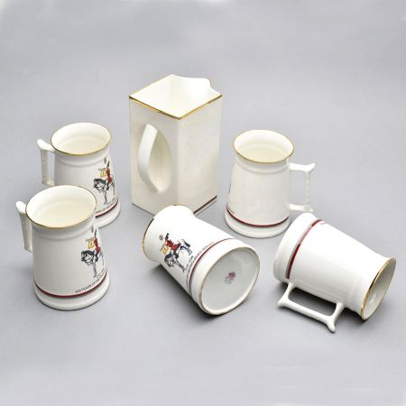 Beautiful Mug Set With Jug For Dine& Decor With Amazing Print