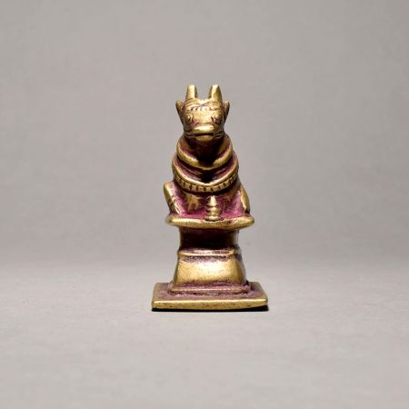 Lord Shiva Brass Nandi Bull In Sitting Pose For Decor