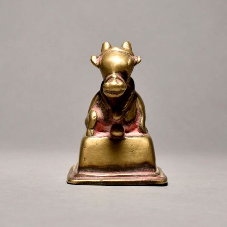 Sitting Bull (nandi) In Pure Brass Material