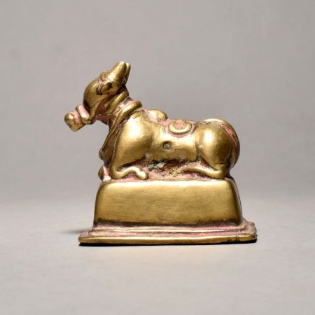 Sitting Bull (nandi) In Pure Brass Material