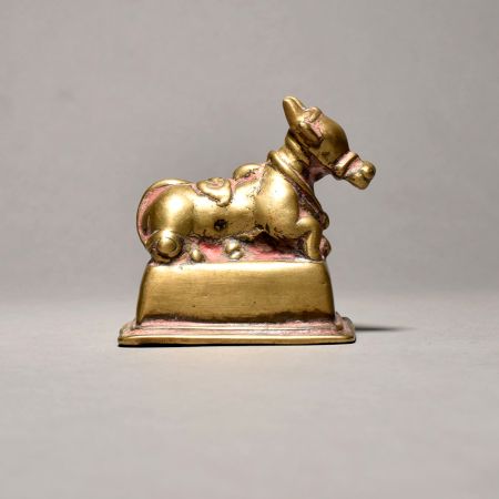 Sitting Bull (nandi) In Pure Brass Material