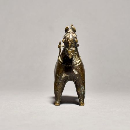 Tribal Art Beautiful Horse In Brass Material