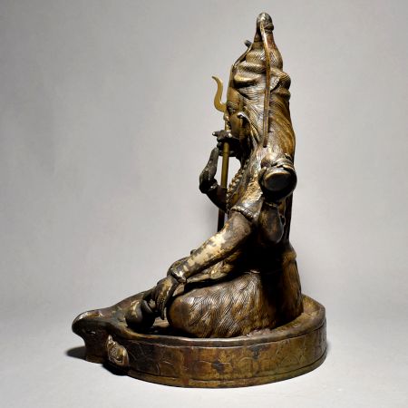 Sitting Lord Shiva On Yoni Stand In Himalayan Art