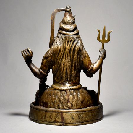 Sitting Lord Shiva On Yoni Stand In Himalayan Art
