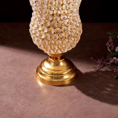 Crystal Rose Blossom Accent (Gold)