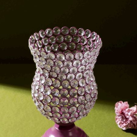 Crystal Rose Blossom Accent (Heather Rose)