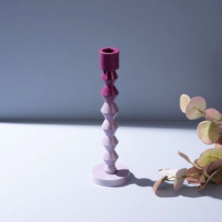 Ombre Prism Aluminum Candle Stands
