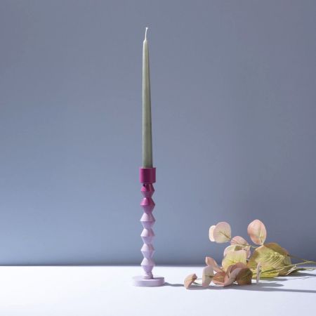 Ombre Prism Aluminum Candle Stands