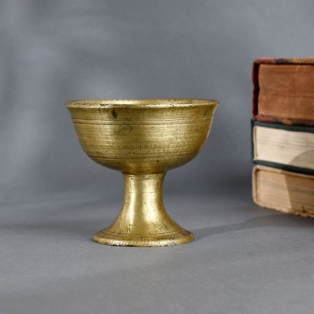 Traditional Vintage Brass Kumkum Pot for Pooja & Home Decor