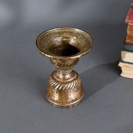 Antique Vintage Brass Flower Pot for Home and Temple Use