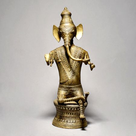 Tribal Art Sitting Lord Ganesh