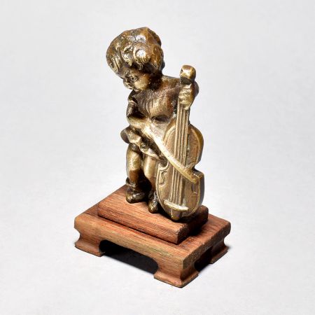 Vintage Girl Playing Violin - English Art Collectible