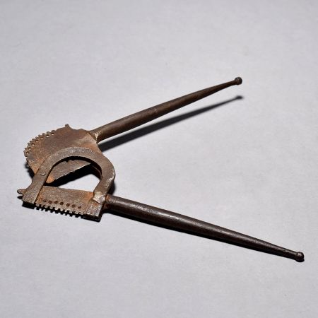 Vintage Iron Nut Cutter with Hinged Jaw