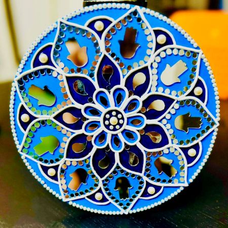 Blue Mandala Evil Eye Wall Hanging