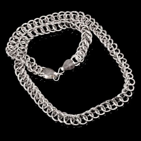 Silver Plated Brass Designer Chain Necklace for Men