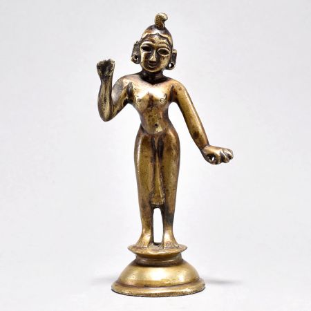 Vintage Brass Hindu Deity Statue
