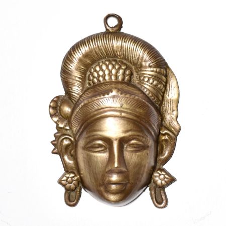 Wall Hanging Goddess Head Sculpture from Maharashtrian Art