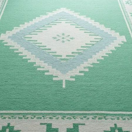 Western Rodeo Boot Rug Handknotted