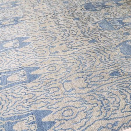 Champagne Bottle Design  Wool Rug