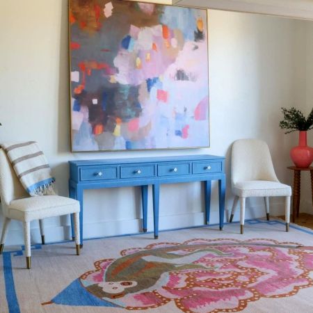 Celeste Pink Turkish Handmade Rug