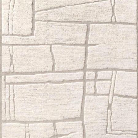 Plane Ivory Colour Hand Made Rug