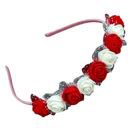 Red Rose Baby Hair Band