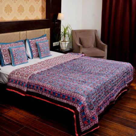 Pink Indigo Heritage Quilt
