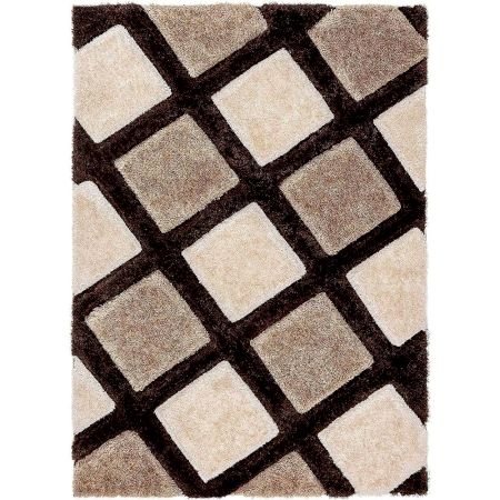 Modern Grey Plush Bedroom Mat