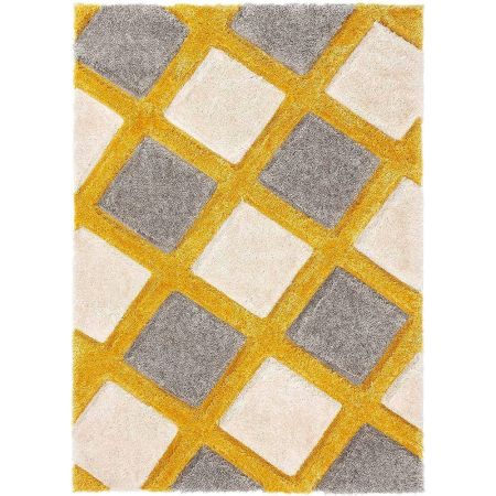 Refined Ivory Shaggy Bedroom Mat