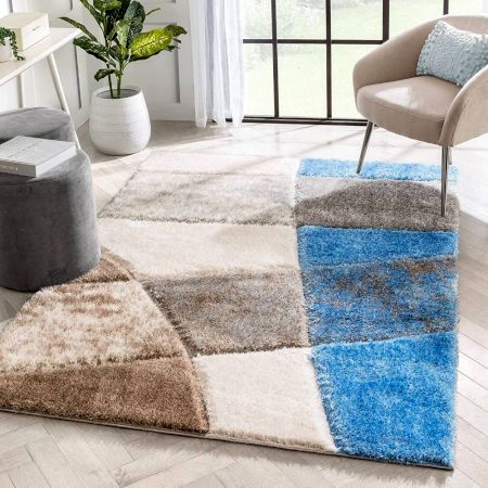 Modern Geometric Minimalist Rug