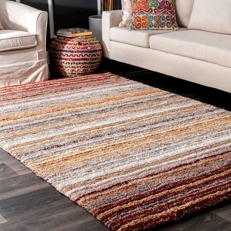 Soft Rainbow Textured Hall Mat