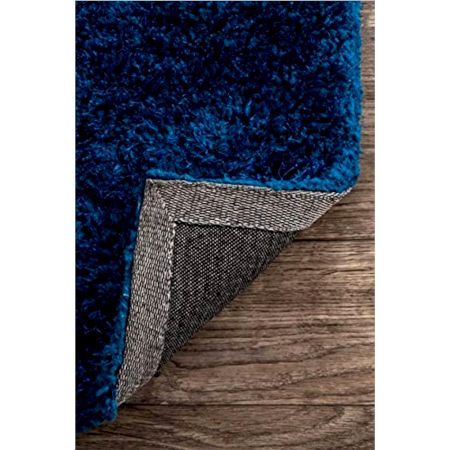 Modern Blue Bedroom Rug