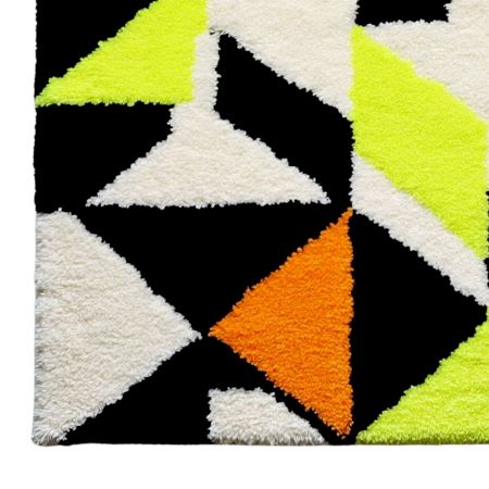 Handtufted Modern Triangle Fusion Rug