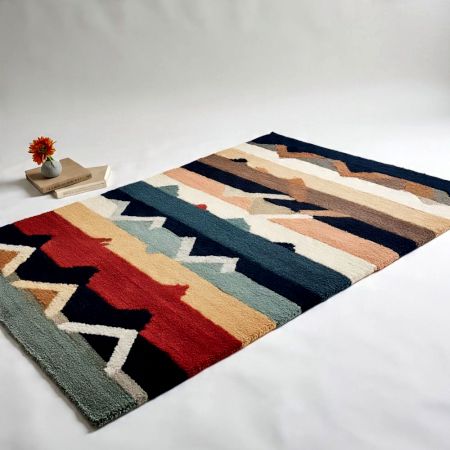 Handknotted Floral Swirl Elegance Rug