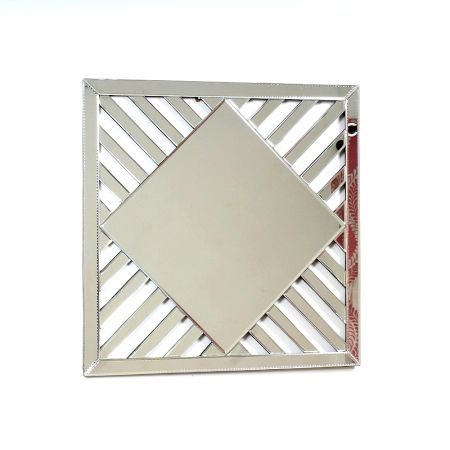 Diamond Lattice Chic Mirror