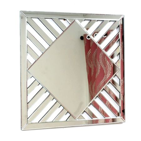 Diamond Lattice Chic Mirror