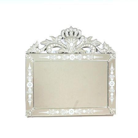Crowned Floral Frame Mirror
