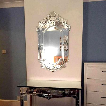 Elegant Crest Hall Mirror