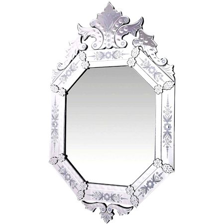 Crested Hexa Glam Mirror