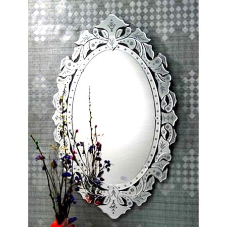 Lush Leaf Oval Mirror