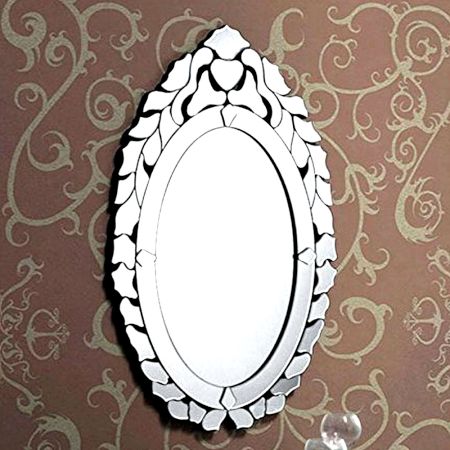 Petal Droplet Oval Mirror