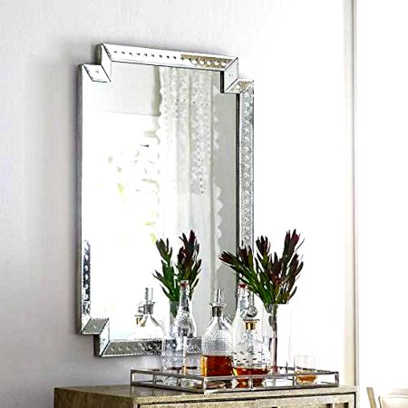 Refined Column Frame Mirror