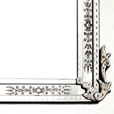 Elegant Arch Floral Mirror