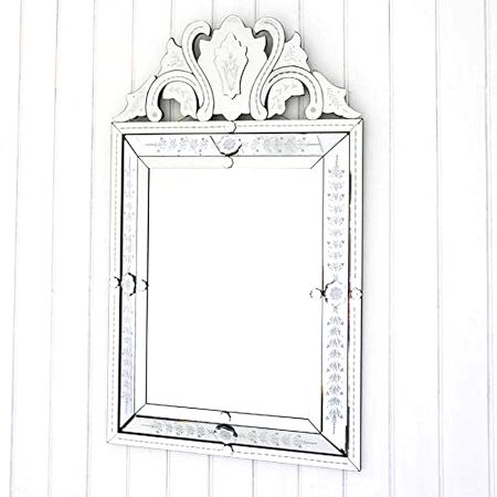 Antique Pediment Frame Mirror